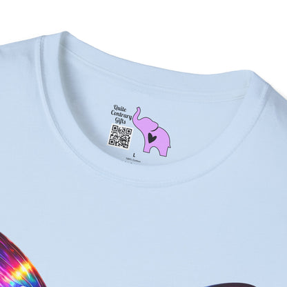 Colorful Butterfly & Flowers Adult T-shirt