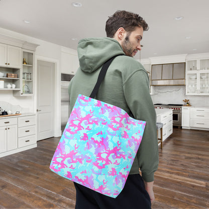 Cotton Candy Camo Canvas Tote Bag