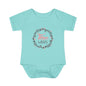 Pink Milestone Wreath Onesie-Three Weeks
