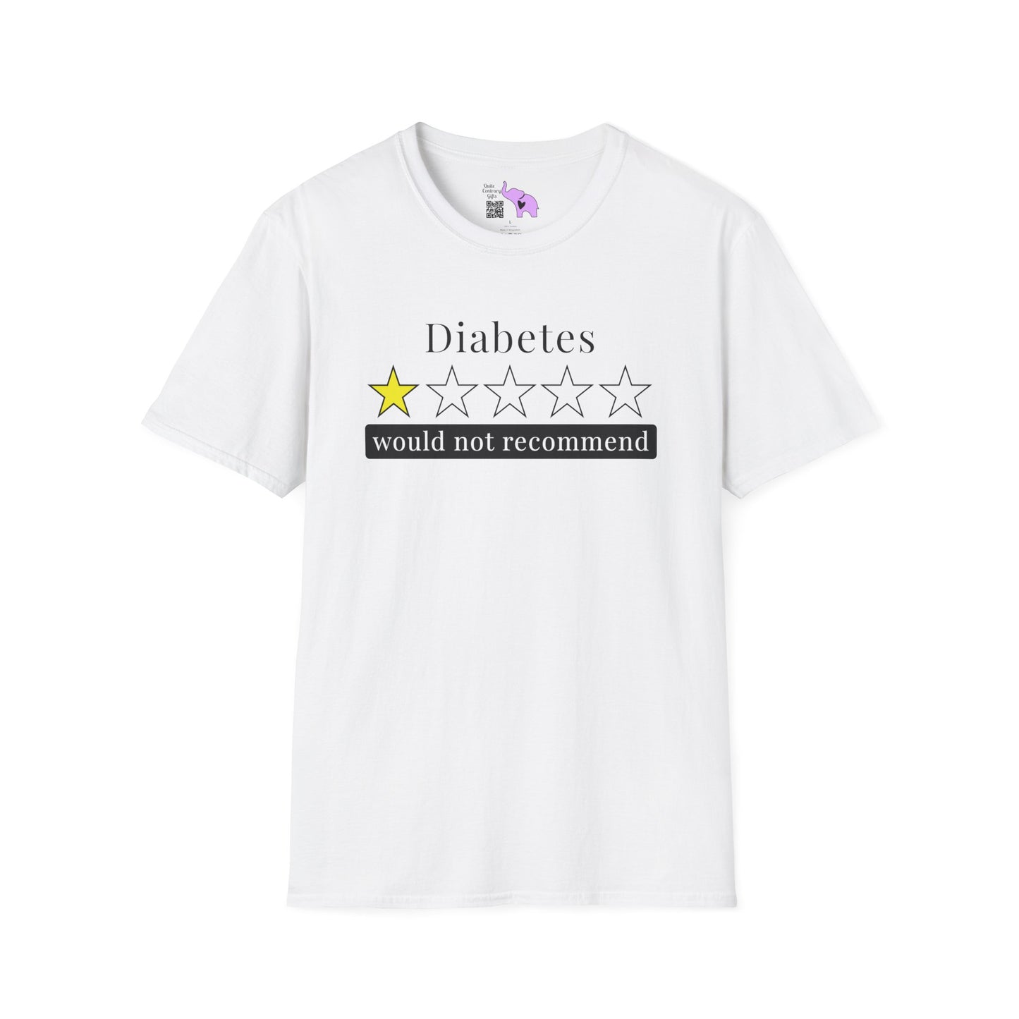 Diabetes 1 Star Would Not Recommend Adult T-shirt