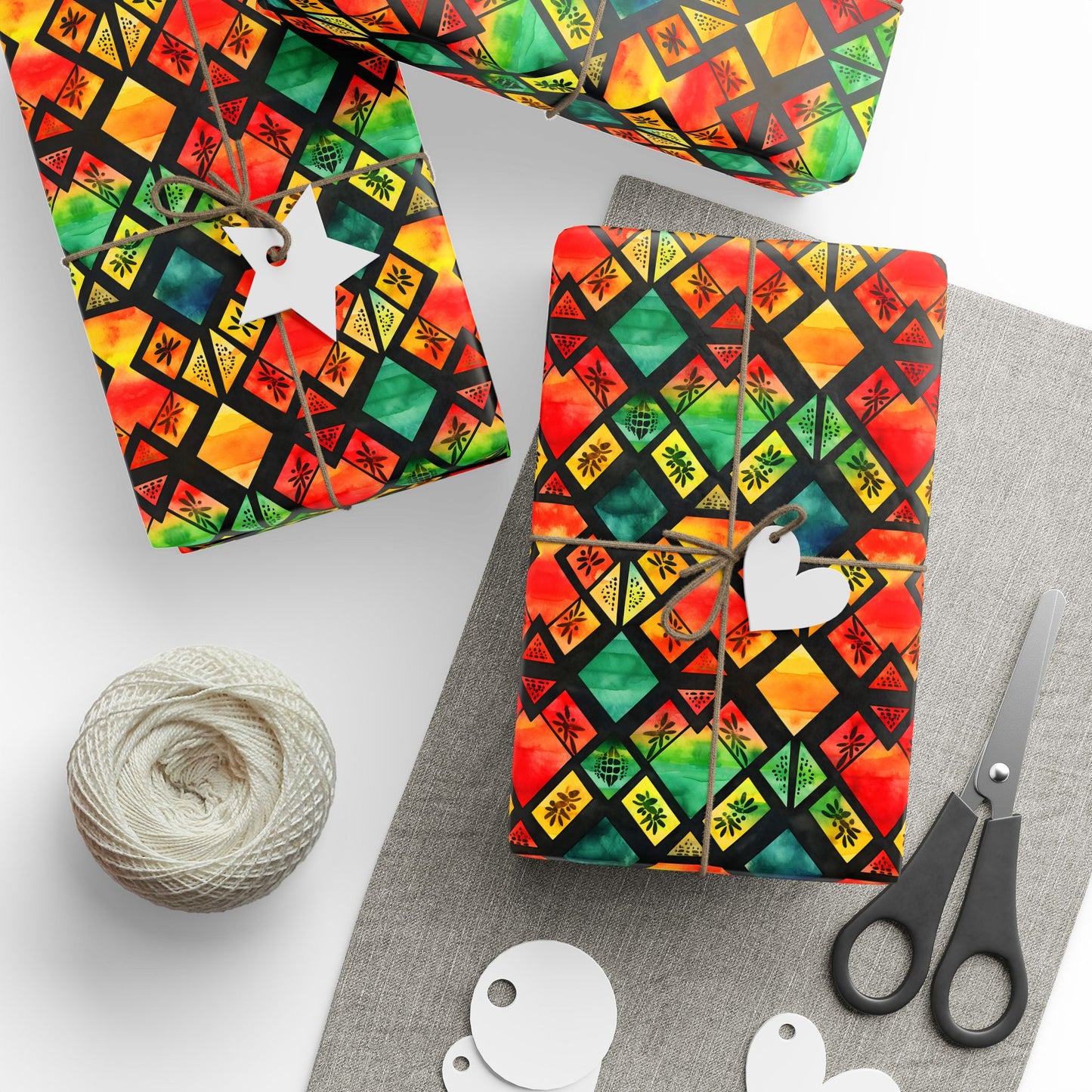 Freedom Flame Kwanzaa Wrapping Paper
