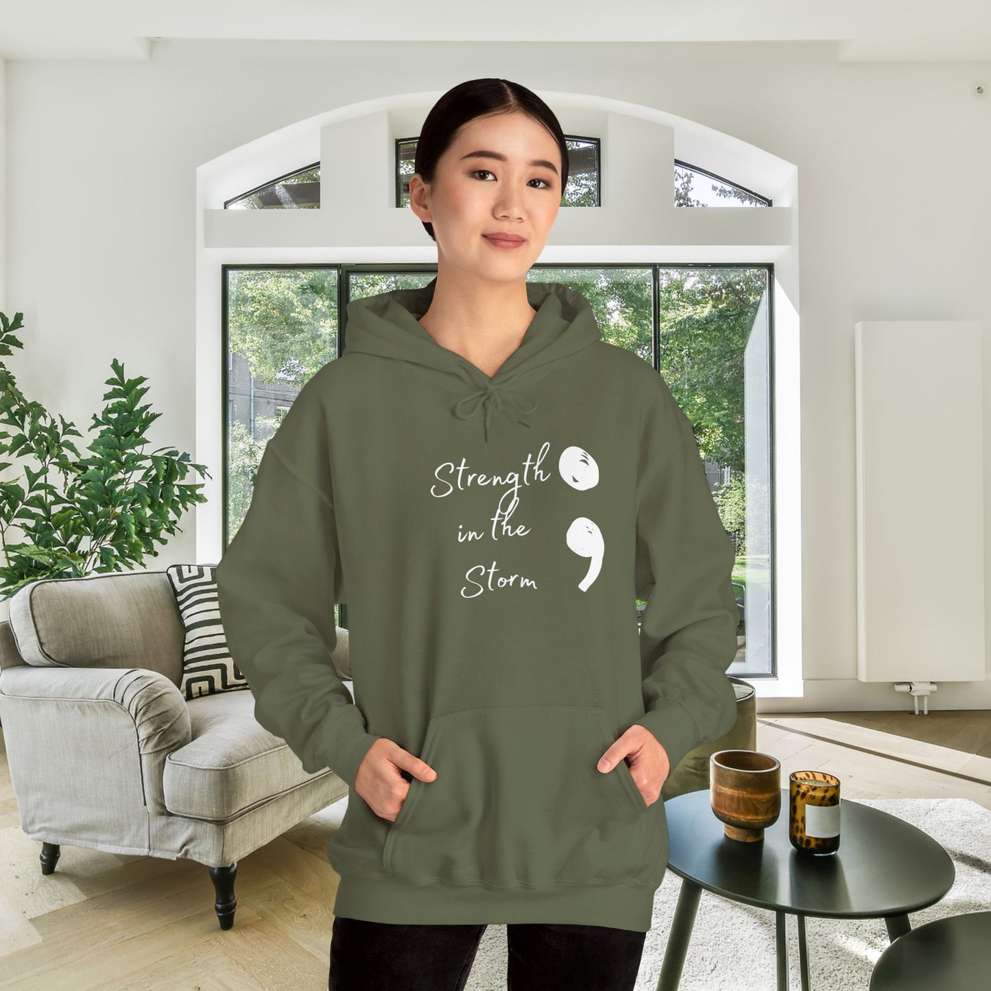 Strength In The Storm Heavy Blend™ Hooded Sweatshirt