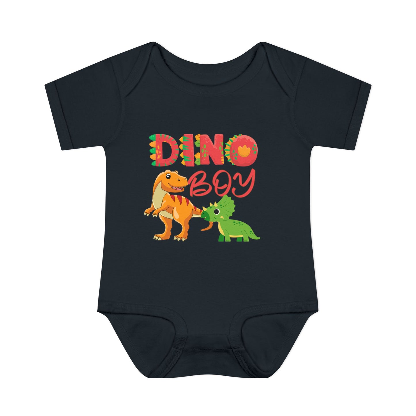 Dino Boy Infant Baby Rib Bodysuit