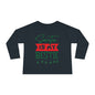 Santa Is My Bestie Toddler Long Sleeve Tee