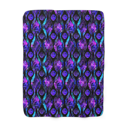 Celestial Glass Sherpa Fleece Blanket