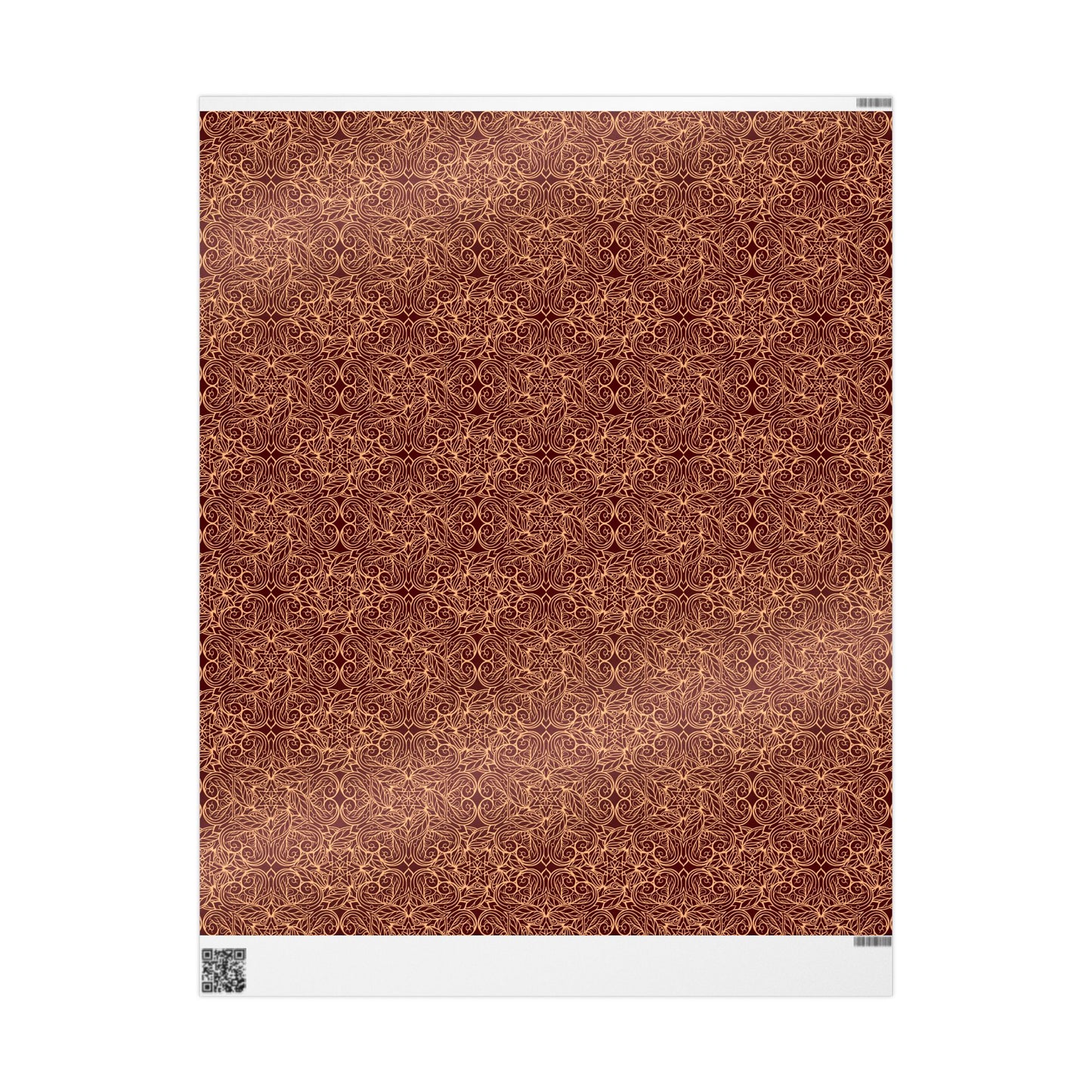 Golden Crimson Mandala Wrapping Paper