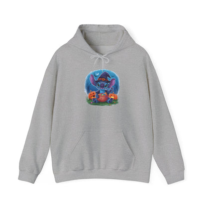 Spooky Stitch w/Pumpkins Heavy Blend™ Hooded Sweatshirt