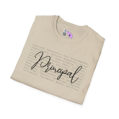 Principal (Descriptive Words) Adult T-shirt