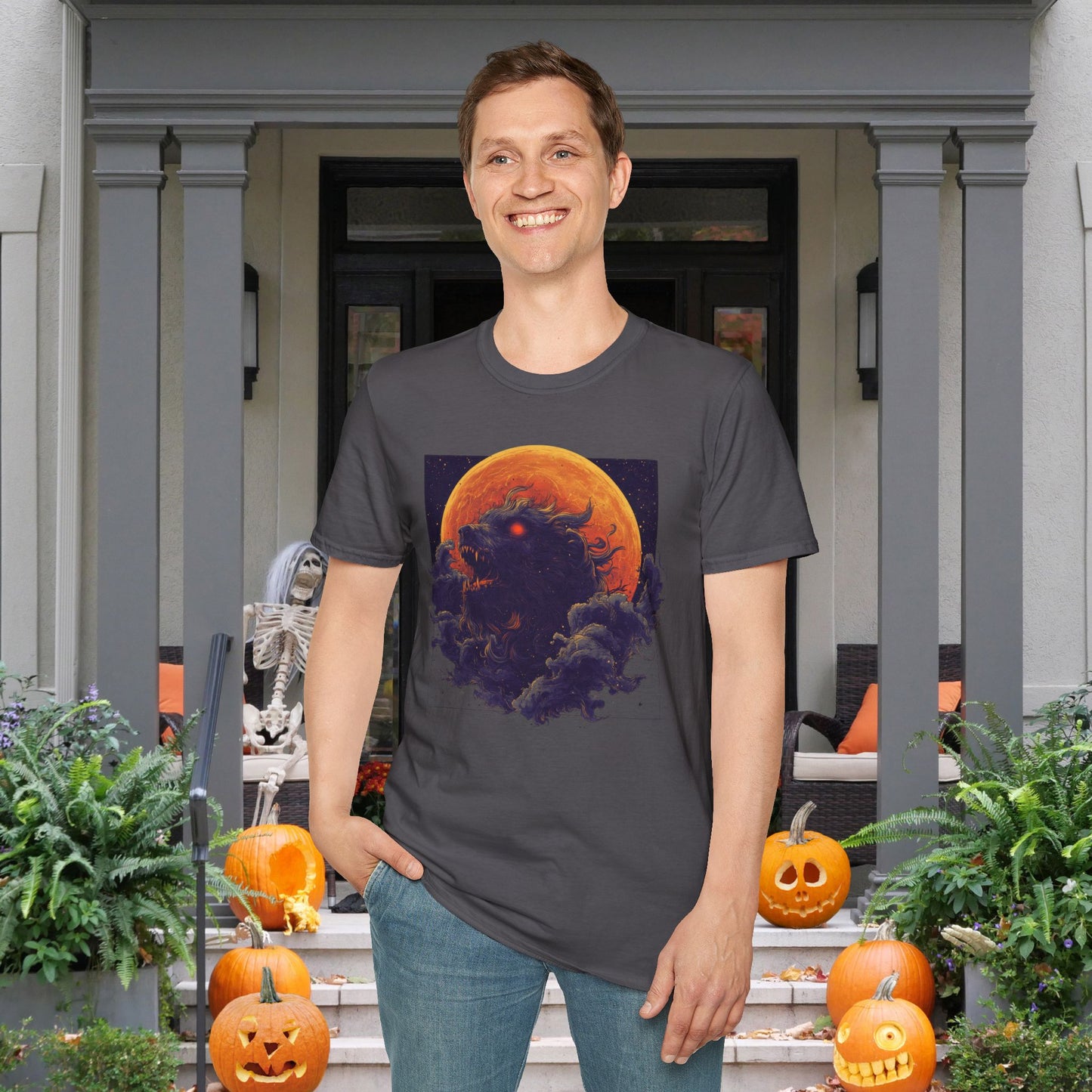 Halloween Monsters Adult T-shirt