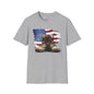 American Flag & Boots Adult T-shirt