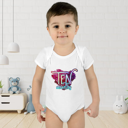 Stardust Baby Milestone Bodysuit-Ten Months