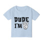 Dude I'm 4 Heavy Cotton™ Toddler T-shirt