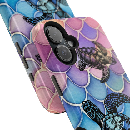 Sea Turtle Silhouette MagSafe® Compatible Tough Case for iPhone