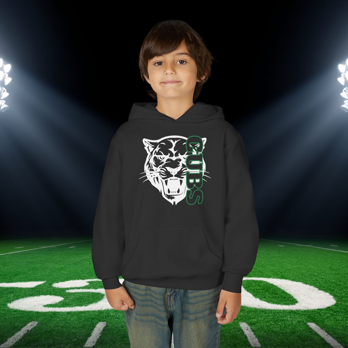 Brenham Cubs Mascot Youth Heavy Blend Hoodie