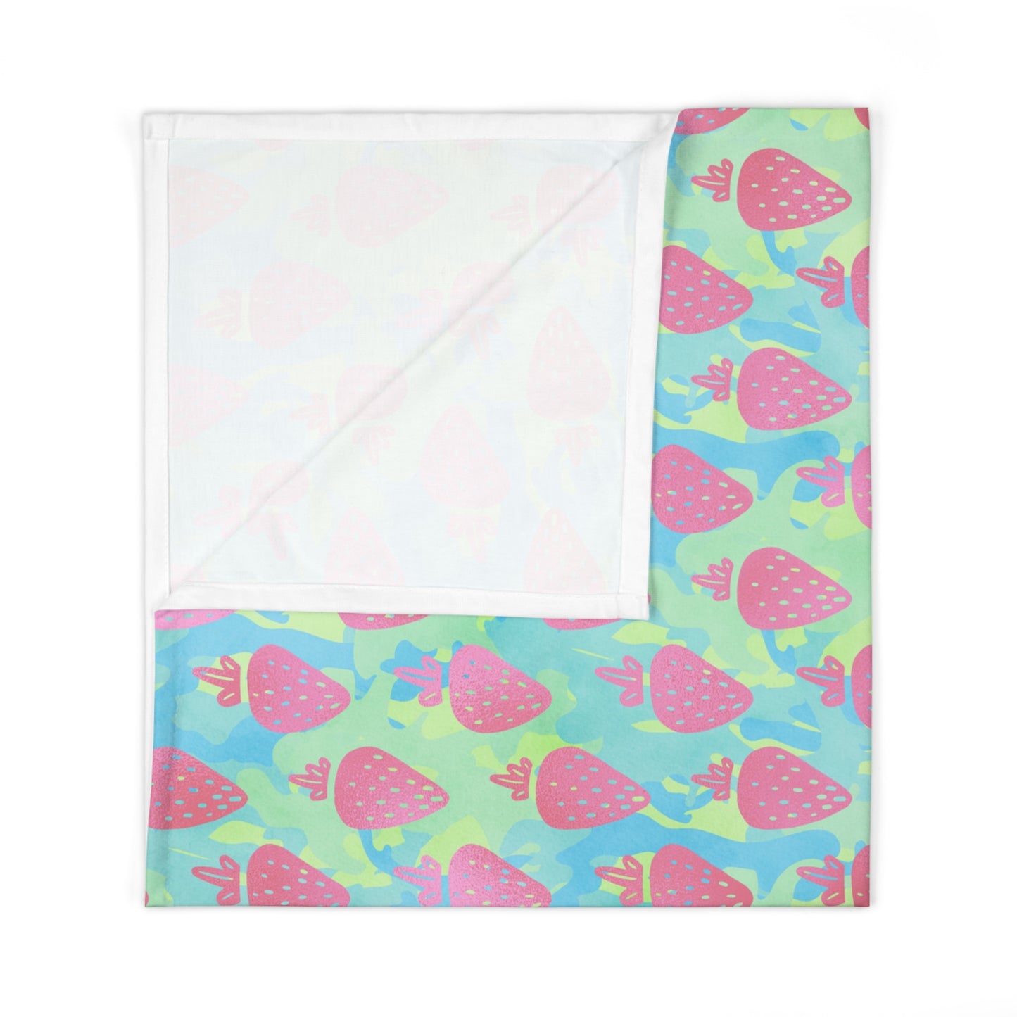 Strawberry Breeze Baby Swaddle Blanket