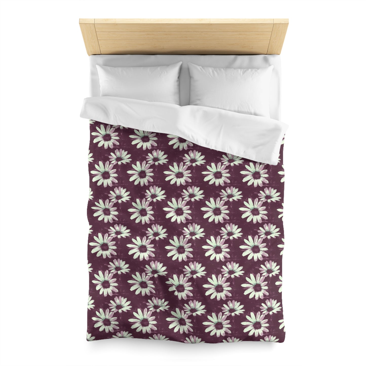 Purple Tide Petals Microfiber Duvet Cover