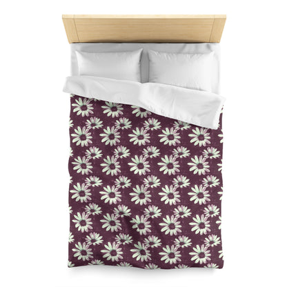 Purple Tide Petals Microfiber Duvet Cover