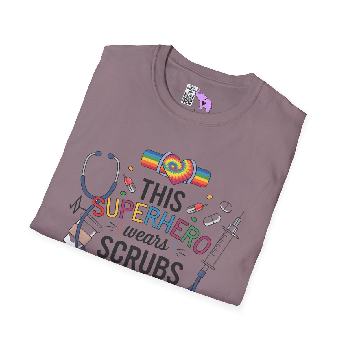 This Superhero Wears Scrubs Adult T-shirt
