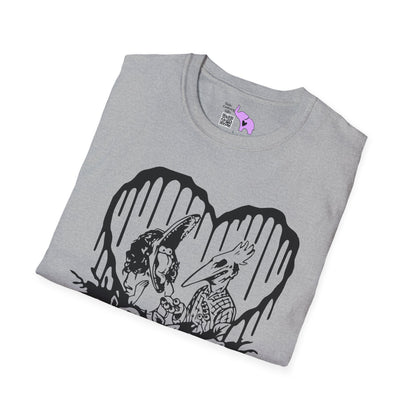 Beetlejuice Barbara & Adam Adult T-shirt