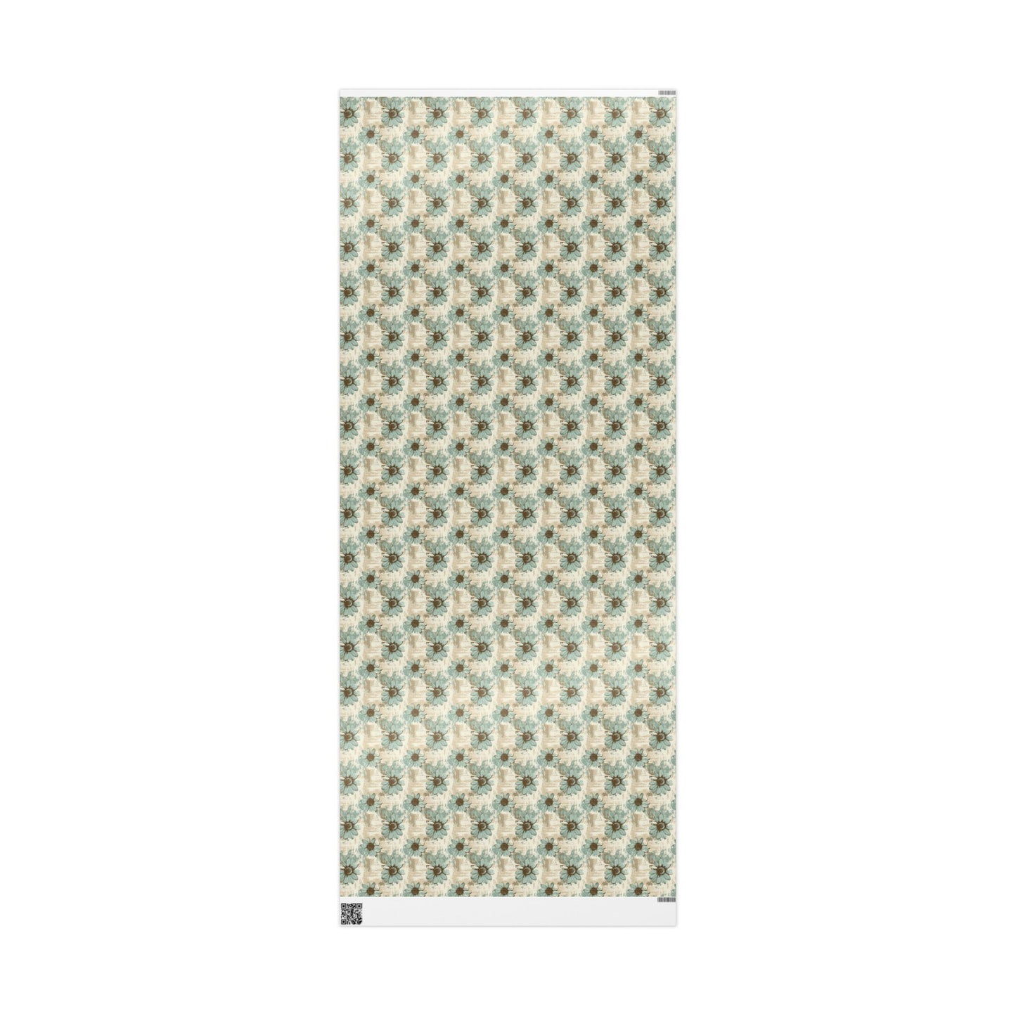 Rustic Teal Daisy Wrapping Paper