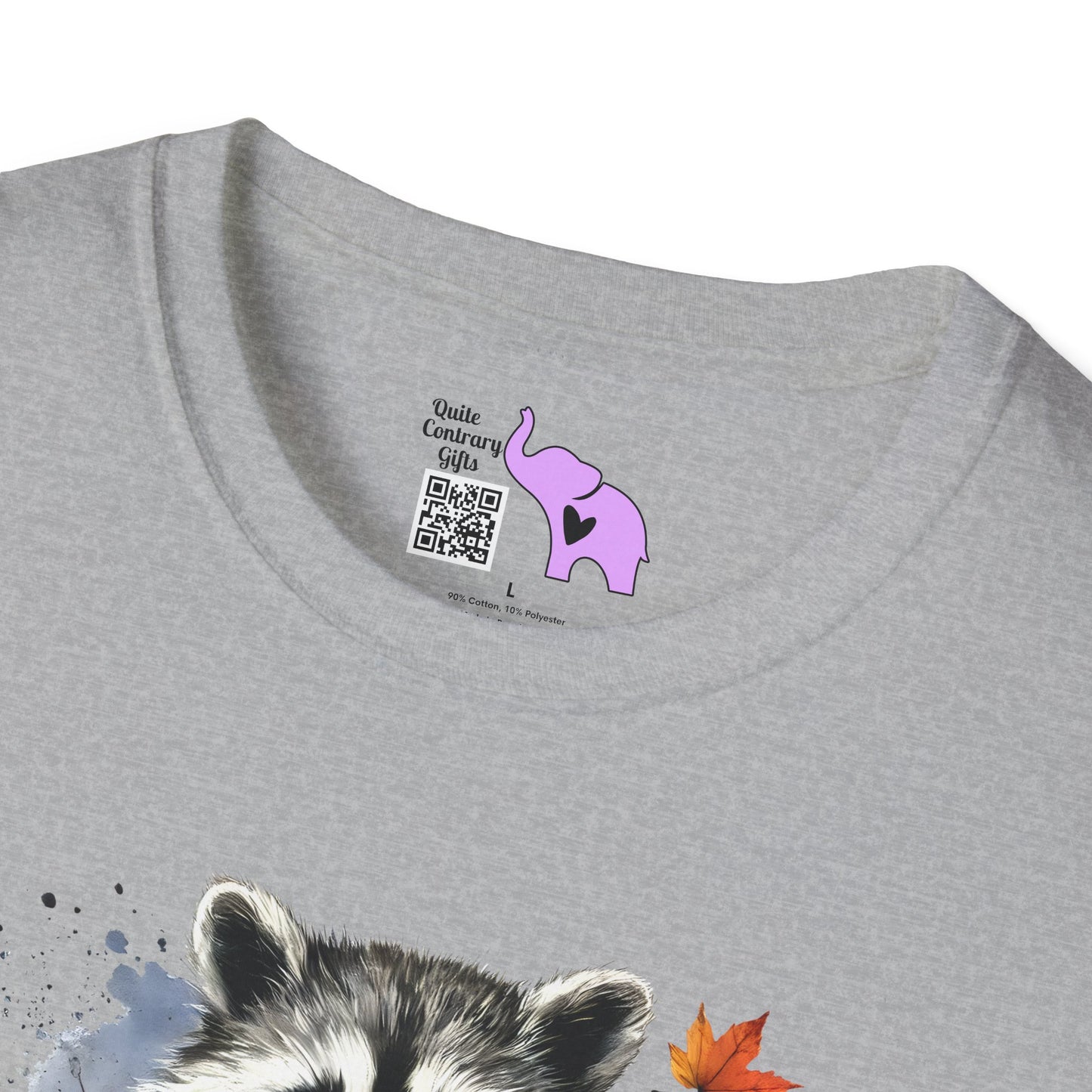 Halloween Raccoon Adult T-shirt