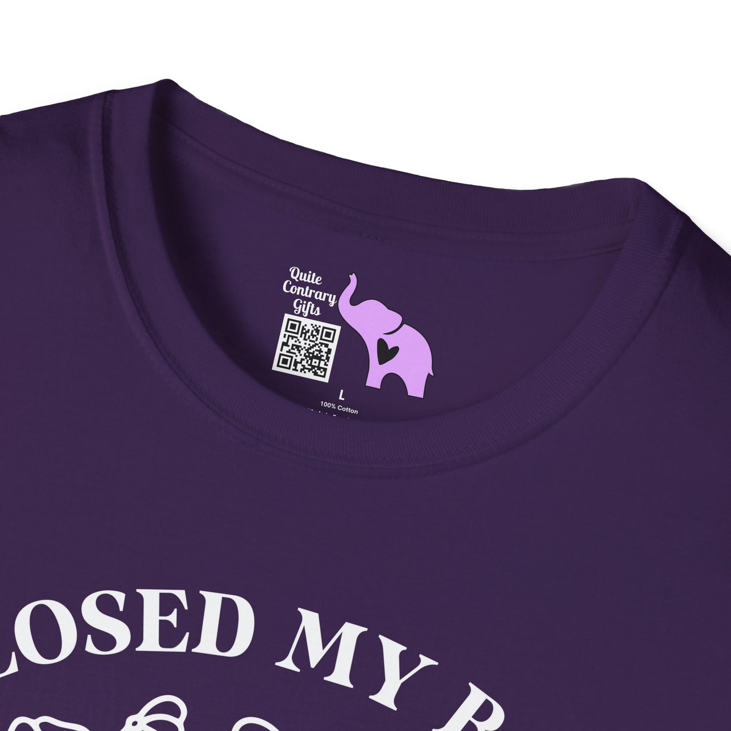 I Closed My Book To Be Here (Flowers, Open Book) Adult T-shirt