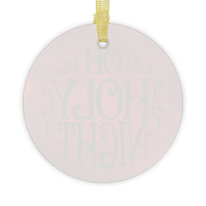 O Holy Night 2 Glass Ornament