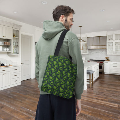 Emerald Canopy Frogs Canvas Tote Bag