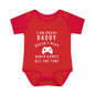 I Am Proof Daddy Doesn't Play Video Games All The Time Infant Baby Rib Bodysuit