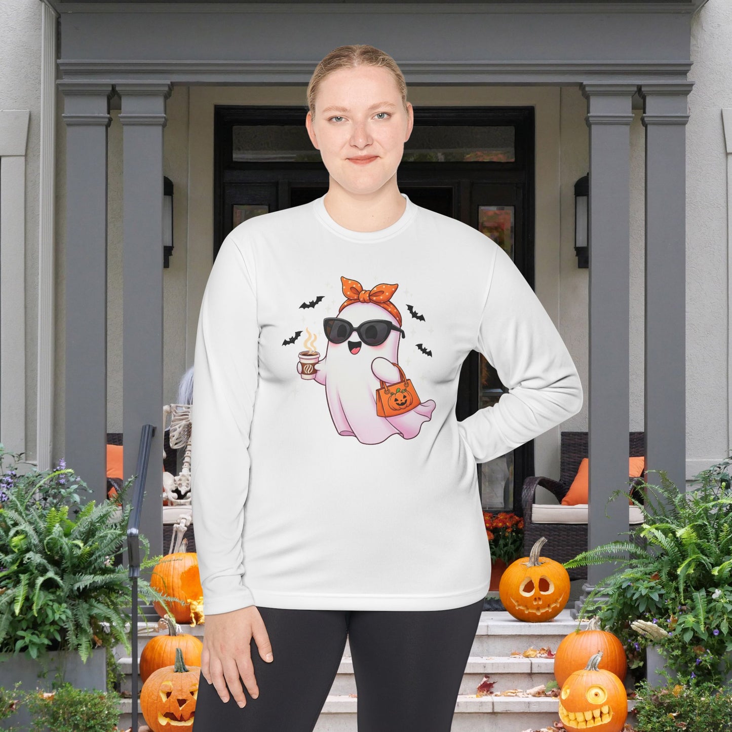 Sip & Scare Adult Long Sleeve Tee