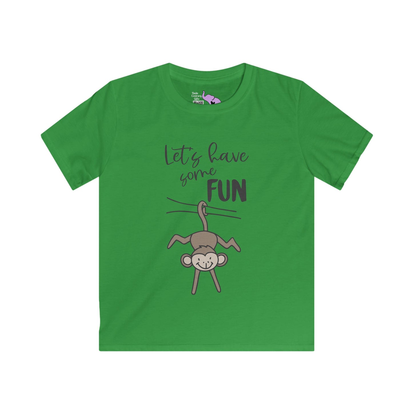 Let's Have Some Fun (Monkey) Kids Softstyle Tee