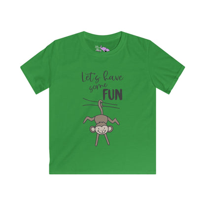 Let's Have Some Fun (Monkey) Kids Softstyle Tee