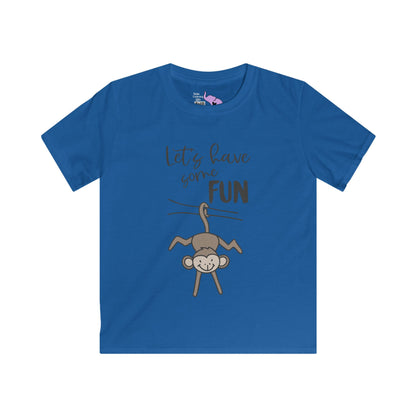 Let's Have Some Fun (Monkey) Kids Softstyle Tee