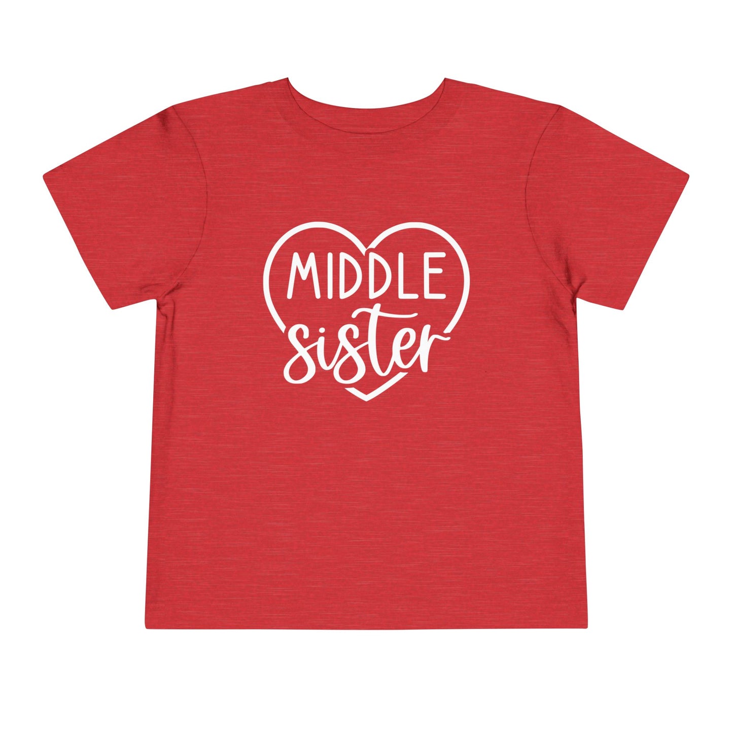 Middle Sister (Heart) Toddler Tee