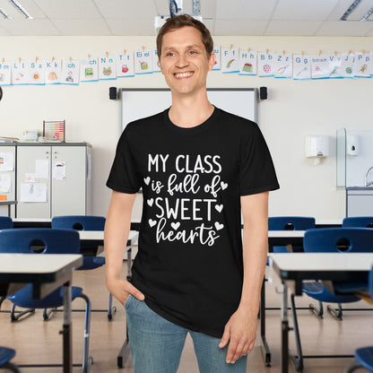 My Class is Full of Sweet Hearts Adult T-shirt