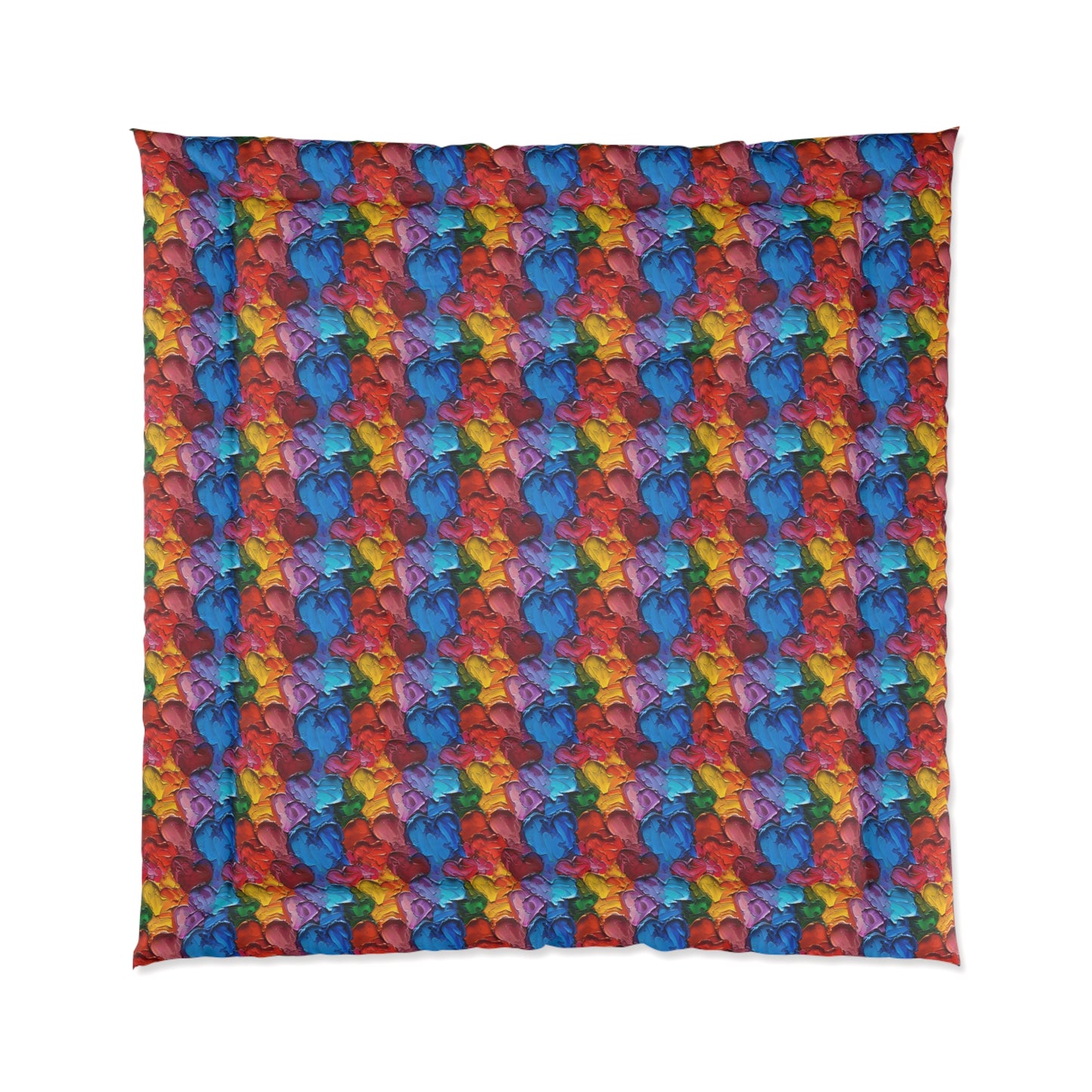 Palette Knife Hearts Comforter