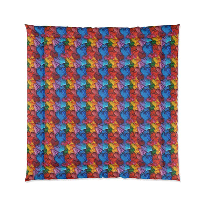 Palette Knife Hearts Comforter