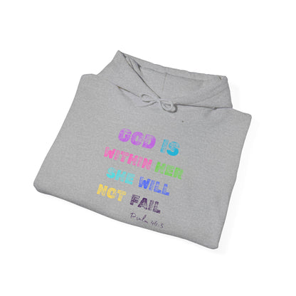 God Is Within Her She Will Not Fail Heavy Blend™ Hooded Sweatshirt