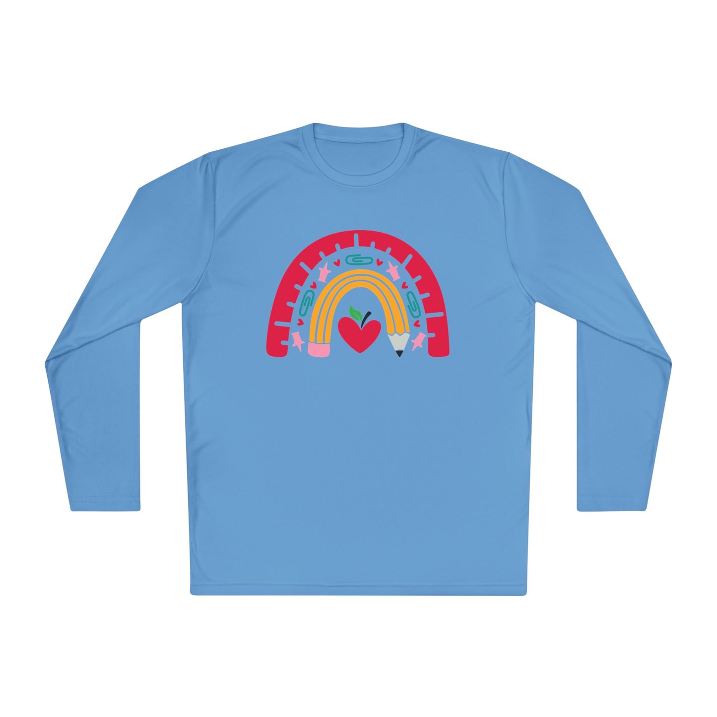 Rainbow Teacher Adult Long Sleeve Tee