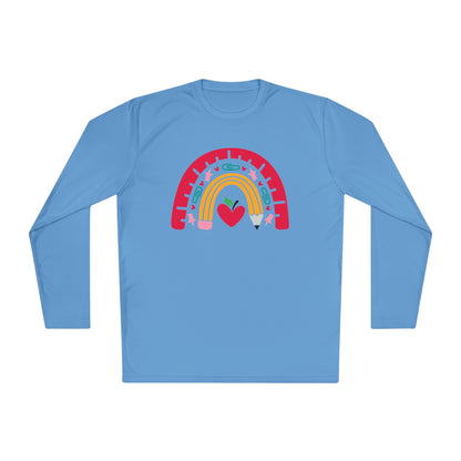 Rainbow Teacher Adult Long Sleeve Tee