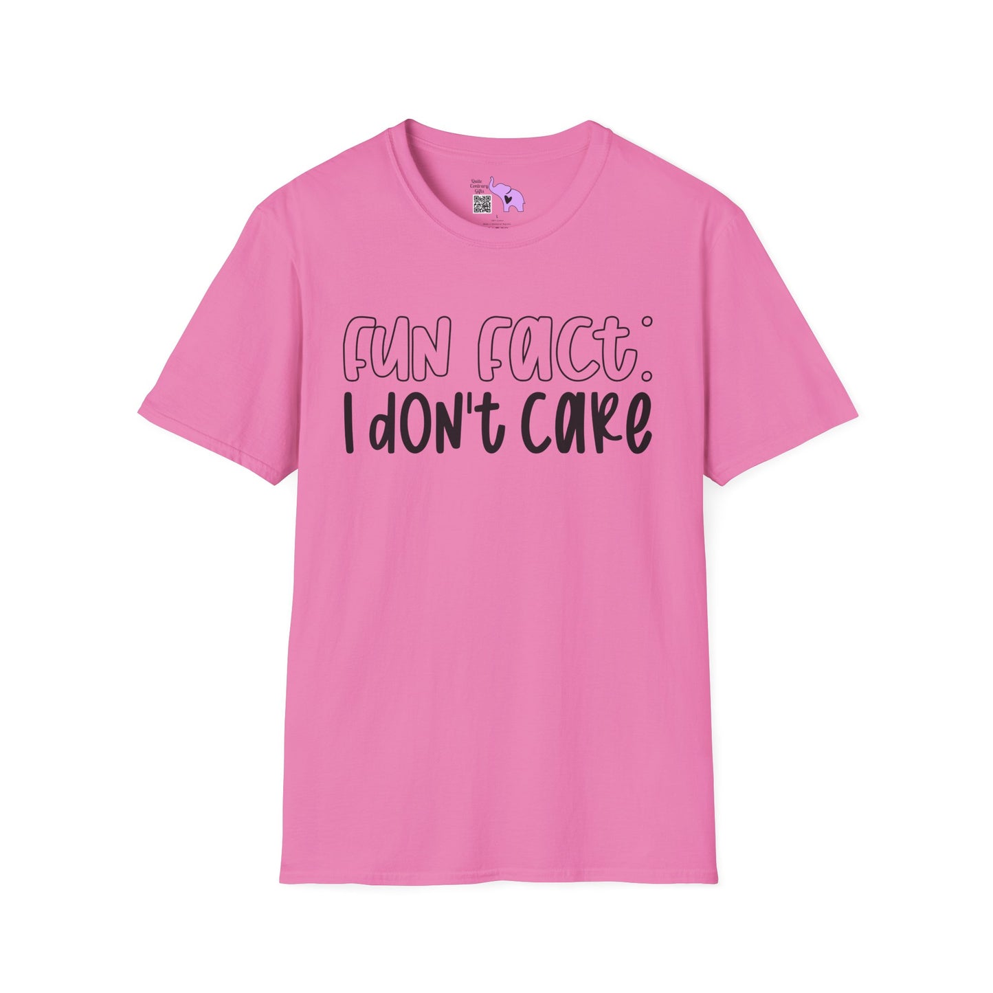 Fun Fact I Don't Care Adult T-shirt