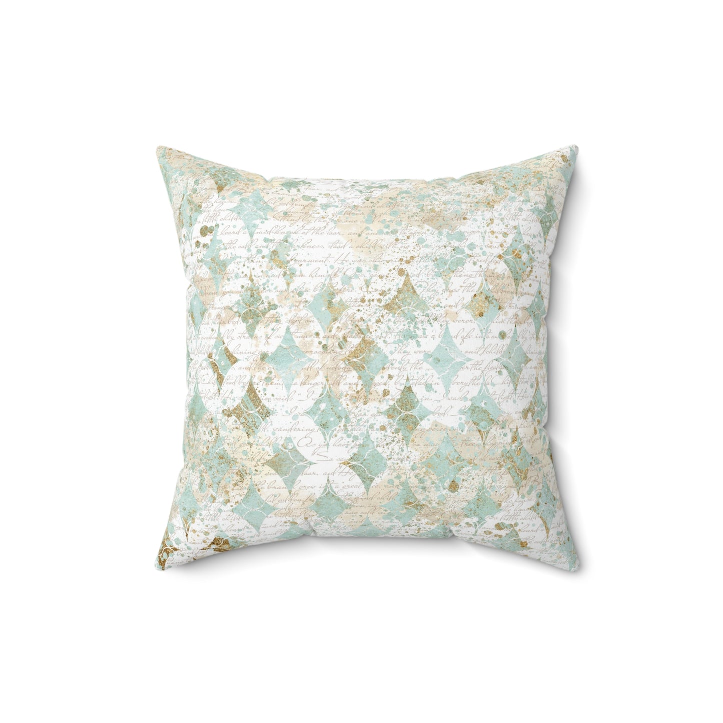 Faded Correspondence Throw Pillow
