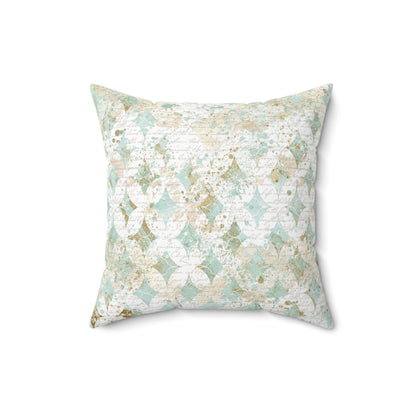 Faded Correspondence Throw Pillow