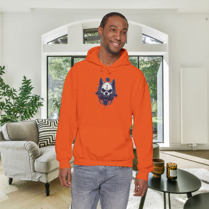 Creepy Skull Wolf Heavy Blend™ Hooded Sweatshirt