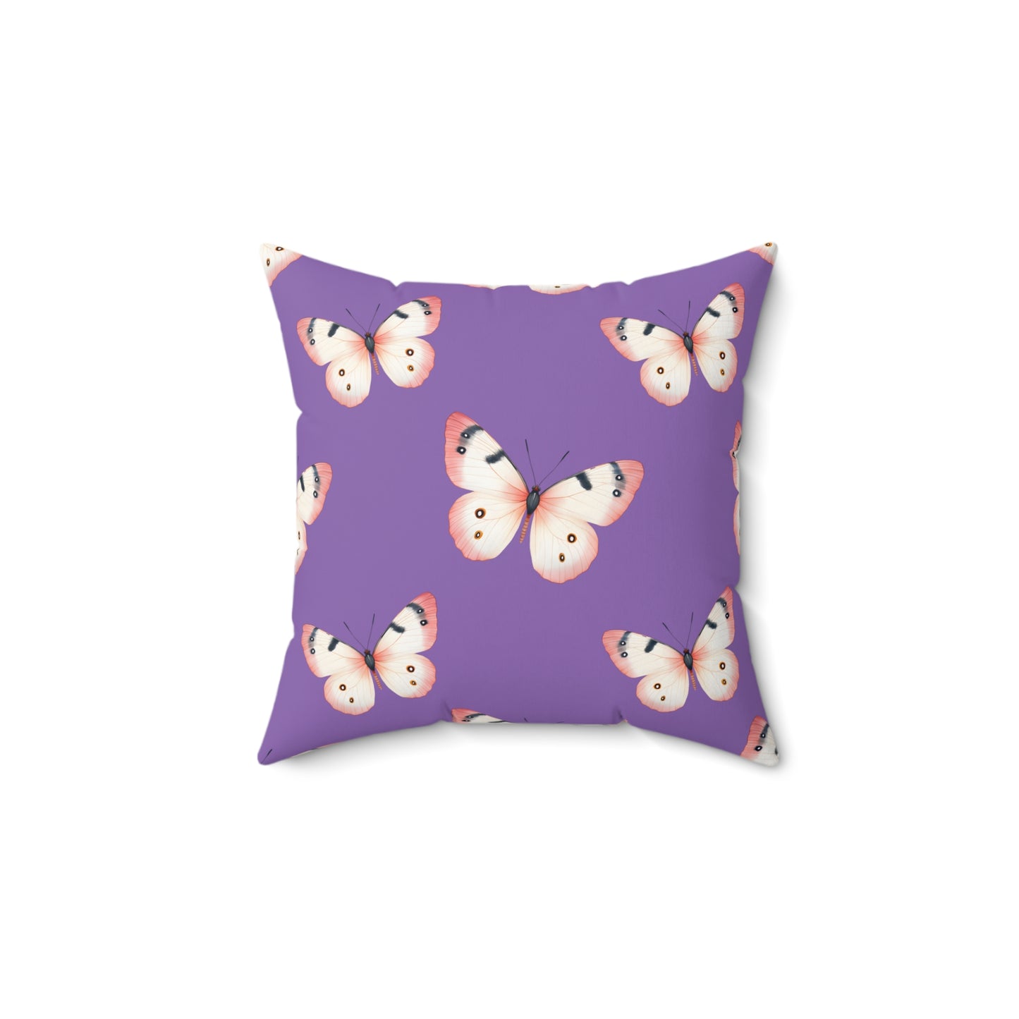 Lavender Flutter Throw Pillow