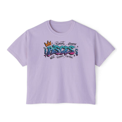 Pisces Street Art Women's Boxy Tee