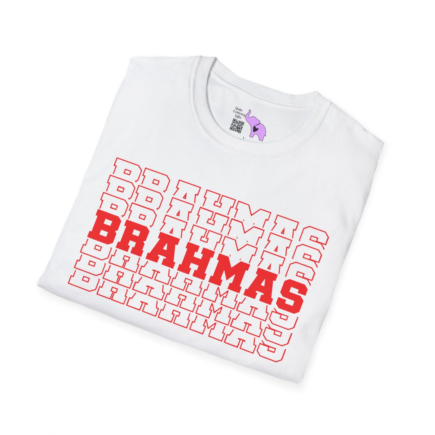 Brahmas (Stacked) Adult T-shirt