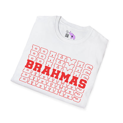 Brahmas (Stacked) Adult T-shirt