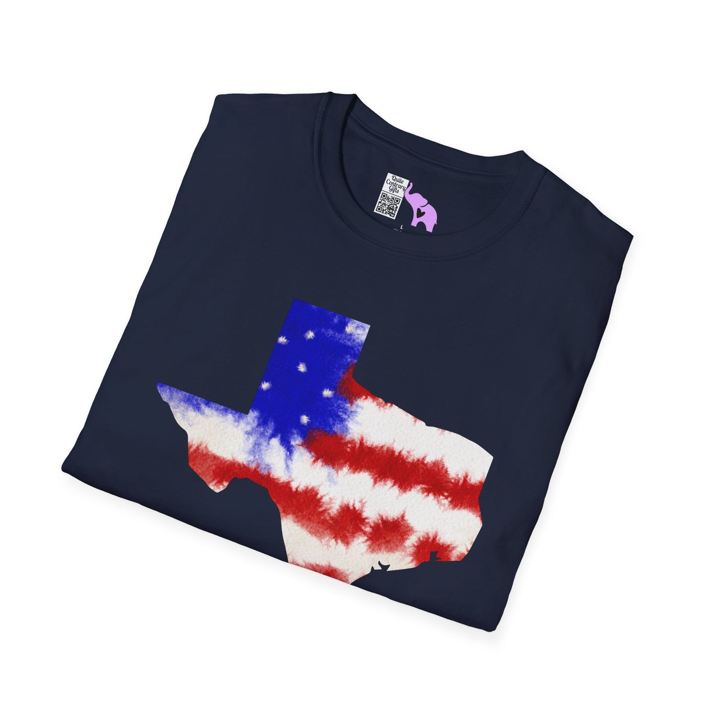 Texas American Tie Dye Flag Adult T-shirt