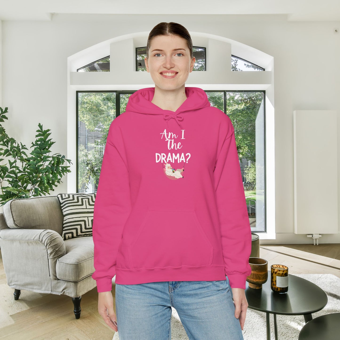 Am I The Drama (Lama) Heavy Blend™ Hooded Sweatshirt